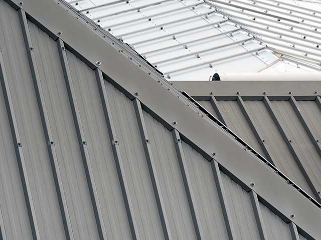 Steel roof