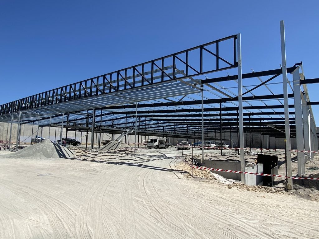 steel purlin structure for warehouse