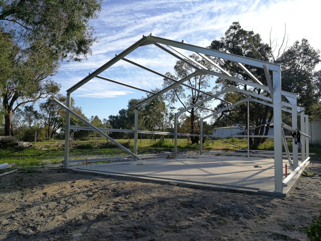 steel framing for shed